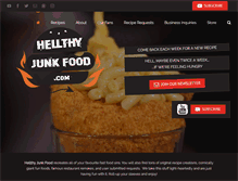 Tablet Screenshot of hellthyjunkfood.com